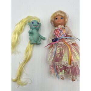 Lady LovelyLocks doll ,comb dress, pixietails Mattel vtg Sweetcurl toy